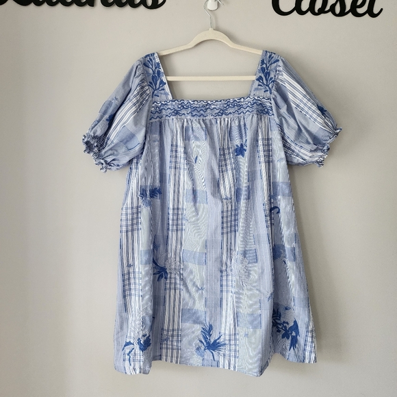 Johnny Was Marbella Embroidered Square Neck Dress Size XL - Picture 6 of 10